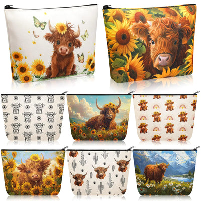 8 Pcs Highland Cow Gifts for Women