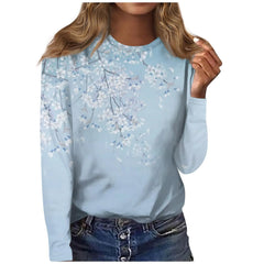 Fall Tops Womens Flannel Shirts Long Sleeve Fall Clothes for Women 2023 Womens Fall Fashion 2023 Tops Long Sleeve Casual Shirts Graphic Blouses Womens Fall Tops Womens Long (Light Blue4X-Large)