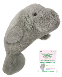 Kittenice Manatee Stuffed Animals Soft Stuffed Animals Plush Lavender Scented Plushies Toys Manatee for Boys Girls 14.9 Inches