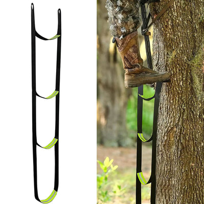 3 Step Climbing Stick Aider for Hunting Climbing Aider Hunting Saddle Sticks Webbing Ladder Strap Tree Stand Climbing Sticks Ladder Hanging Rope for Outdoor Sports Caving