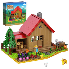 Stardew Farmhouse Building Toy Video Game Farm Playset Building Set Compatible with Lego 766 Pieces DIY Farm House Building Kits for Adults and Fans