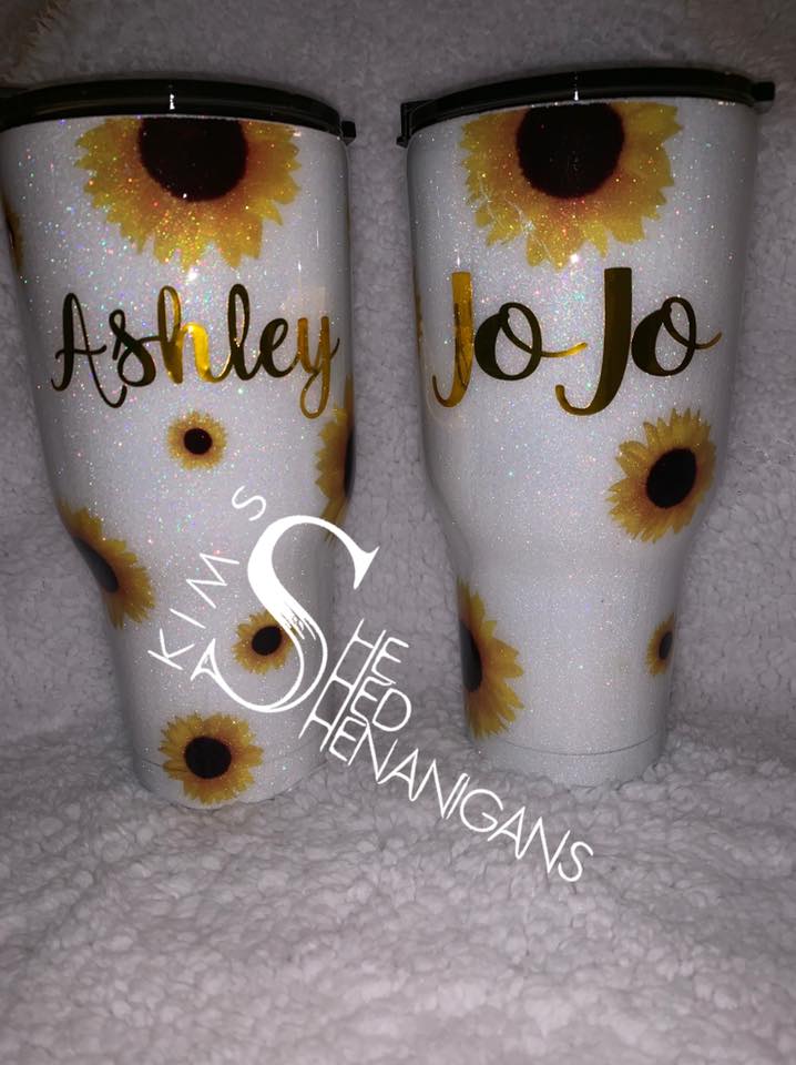 30oz Sunflower Stainless Tumbler