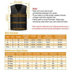 Heated Jacket Vest With 3-speed Temperature Control And Adjustable USB