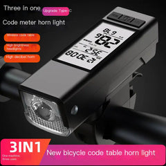 Bicycle Front Light with High Decibel Horn for Outdoors