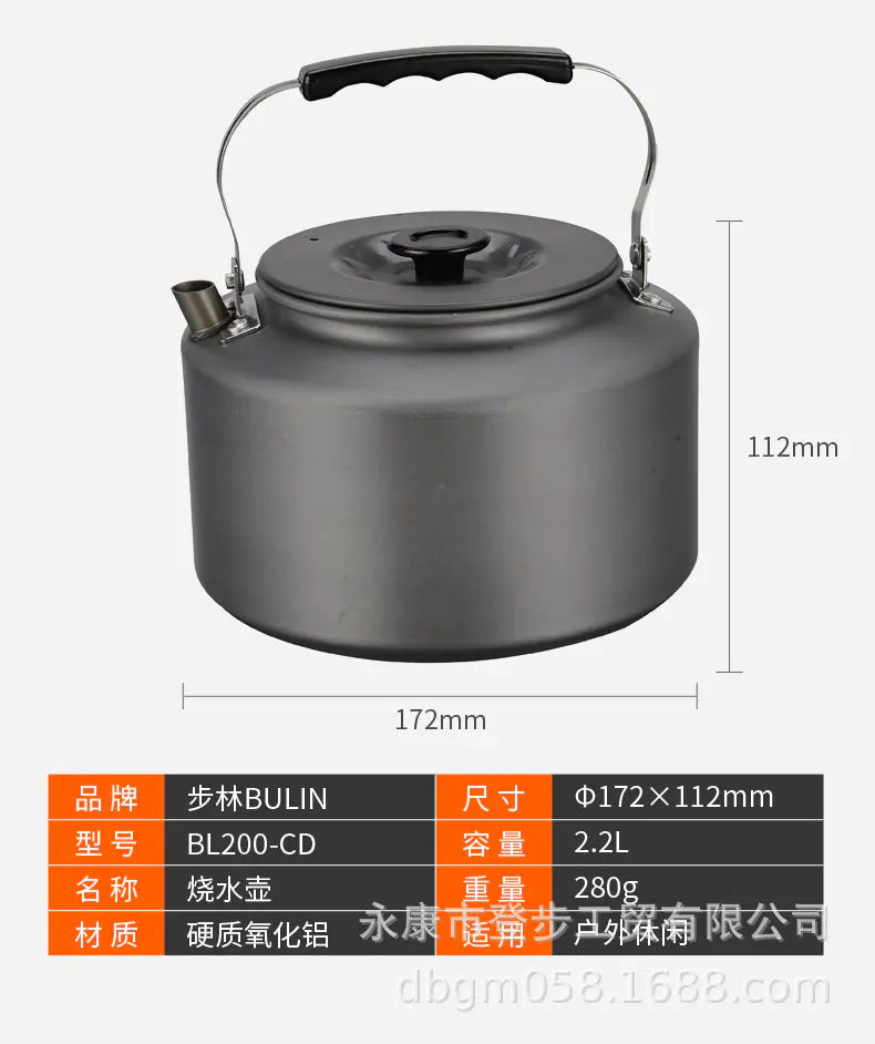 Portable Camping Kettle for Outdoor Tea Brewing