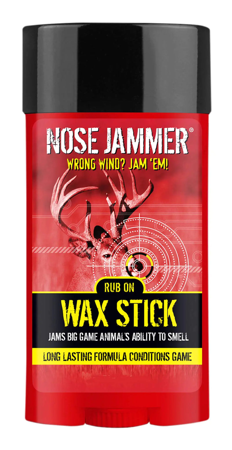 Nose Jammer Deer Hunting Accessories - Natural Scent Eliminator Rub On Wax Stick - Deer Scent Blocker Use on Hunting Accessories and Boots 2 oz.
