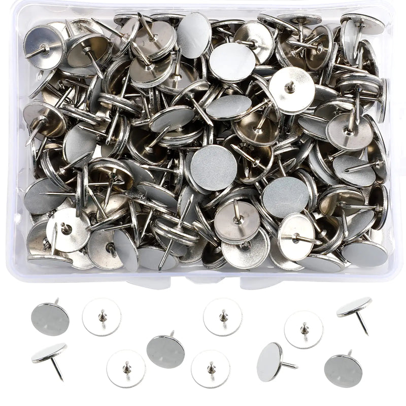 200 PCS Reflective Tacks Trail Marking Tacks Hunting Reflective Tack Metal Mark Trail Reflective Thumb Tree Tacks for Hunting Hiking Accessories