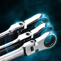 Dual-use Ratchet Wrench CRV 72 Teeth Tool