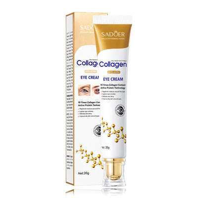 Collagen Eye Cream Anti Aging - Eye Cream for Puffiness and Bags Under Eyes - Under Eye Cream for Dark Circles - Moisturizing Eye Serum - Eye Bags Treatment for Women - Firming Eye Treatment Products