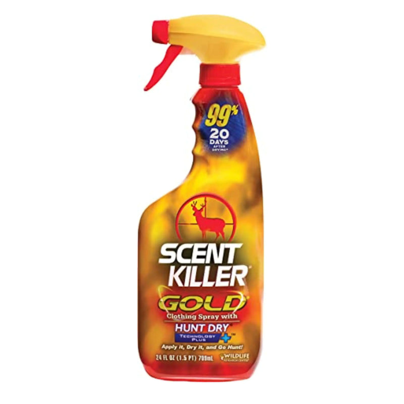 Scent Killer Gold Spray Deer Hunting Scent Control for Clothing and Hunting Accessories 24 Fluid Ounces