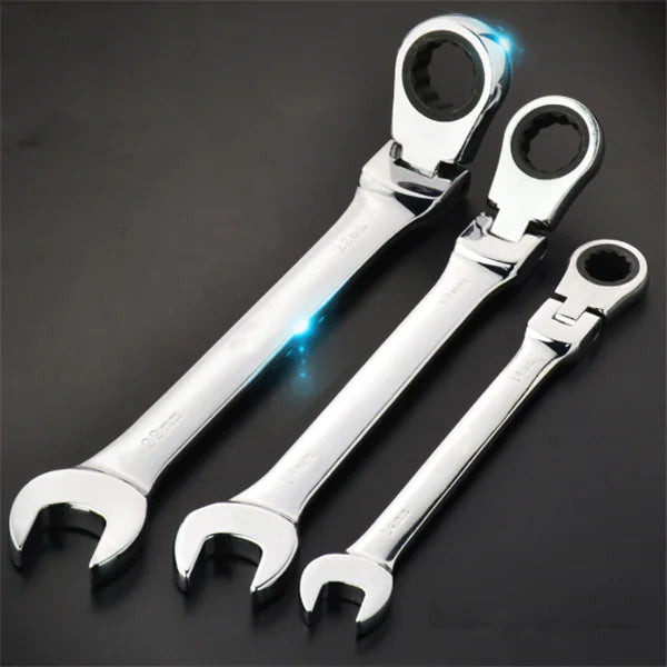 Dual-use Ratchet Wrench CRV 72 Teeth Tool