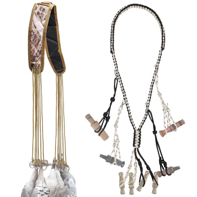 2 Pack Duck Hunting AccessoriesDuck Strap Game Carrier 12 Drops Slip KnotsDuck Call Lanyard with 12 Adjustable LoopsParacord Game Call Lanyard Extra Drops Goose Hanger for Outdoor Hunting Predator