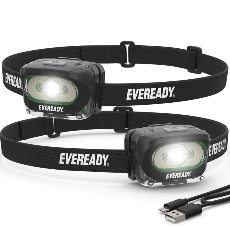 Eveready Rechargeable LED Headlamps (2-Pack)